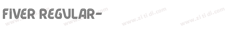 Fiver Regular字体转换